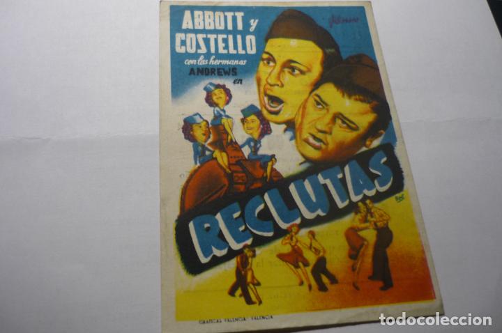 Cine: PROGRAMA RECLUTAS ABBOT Y COSTELLO PUBLICIDAD VICTORIA.-SAMA?? - Foto 1
