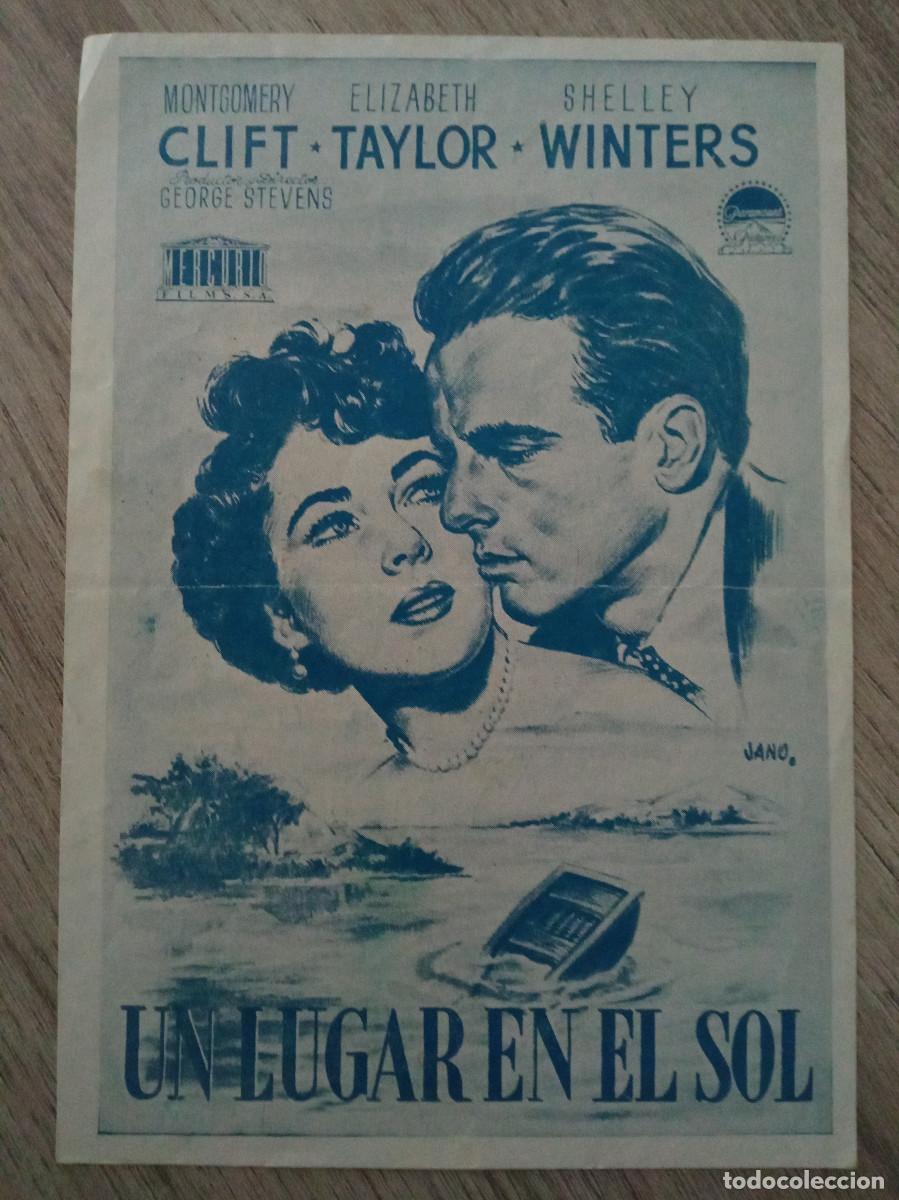 Cine: UN LUGAR EN EL SOL, ELIZABETH TAYLOR, CINE MONTERROSA, REUS, TARRAGONA, 1953