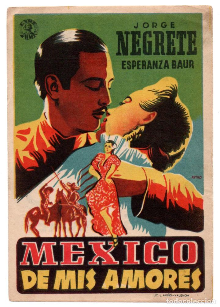 Kino: M&Eacute;XICO DE MIS AMORES - JORGE NEGRETE, ESPERANZA BAUR - ASTRO - CINEMA ELISEOS