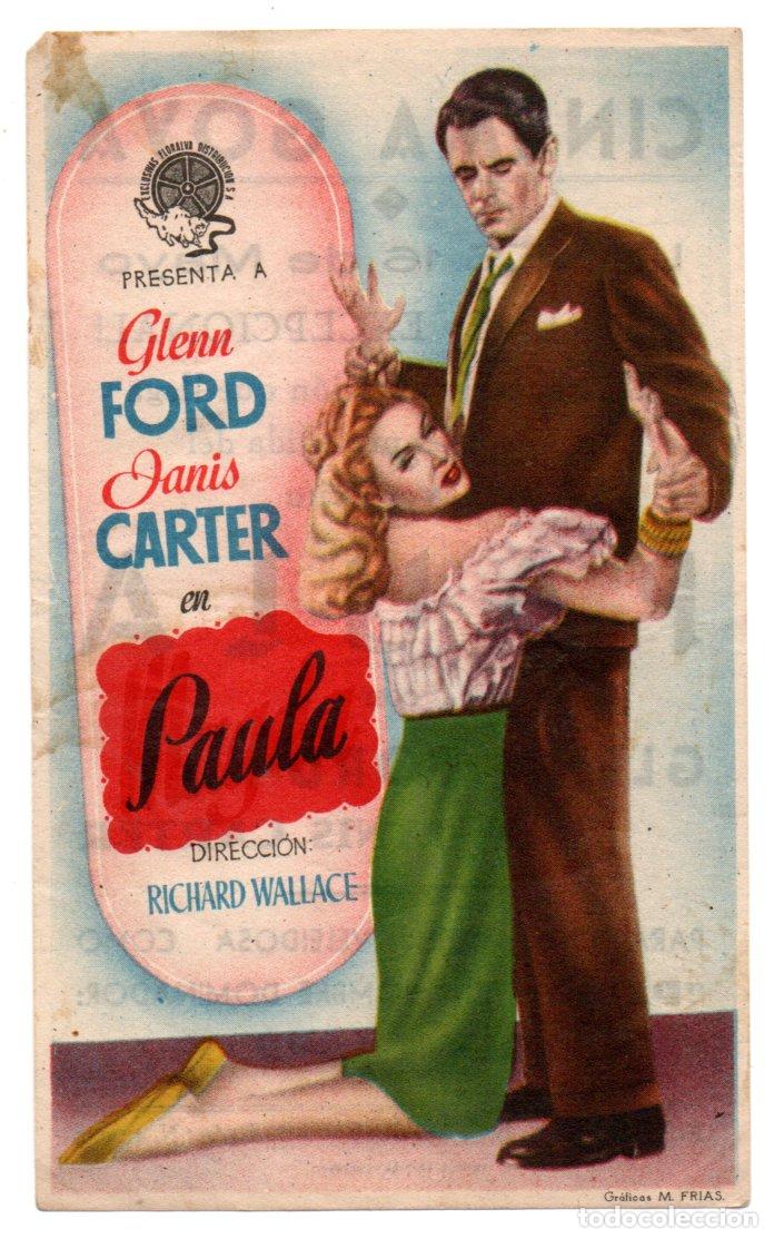 Kino: PAULA - GLENN FORD, JANIS CARTER - DIRECTOR RICHARD WALLACE - CINEMA GOYA