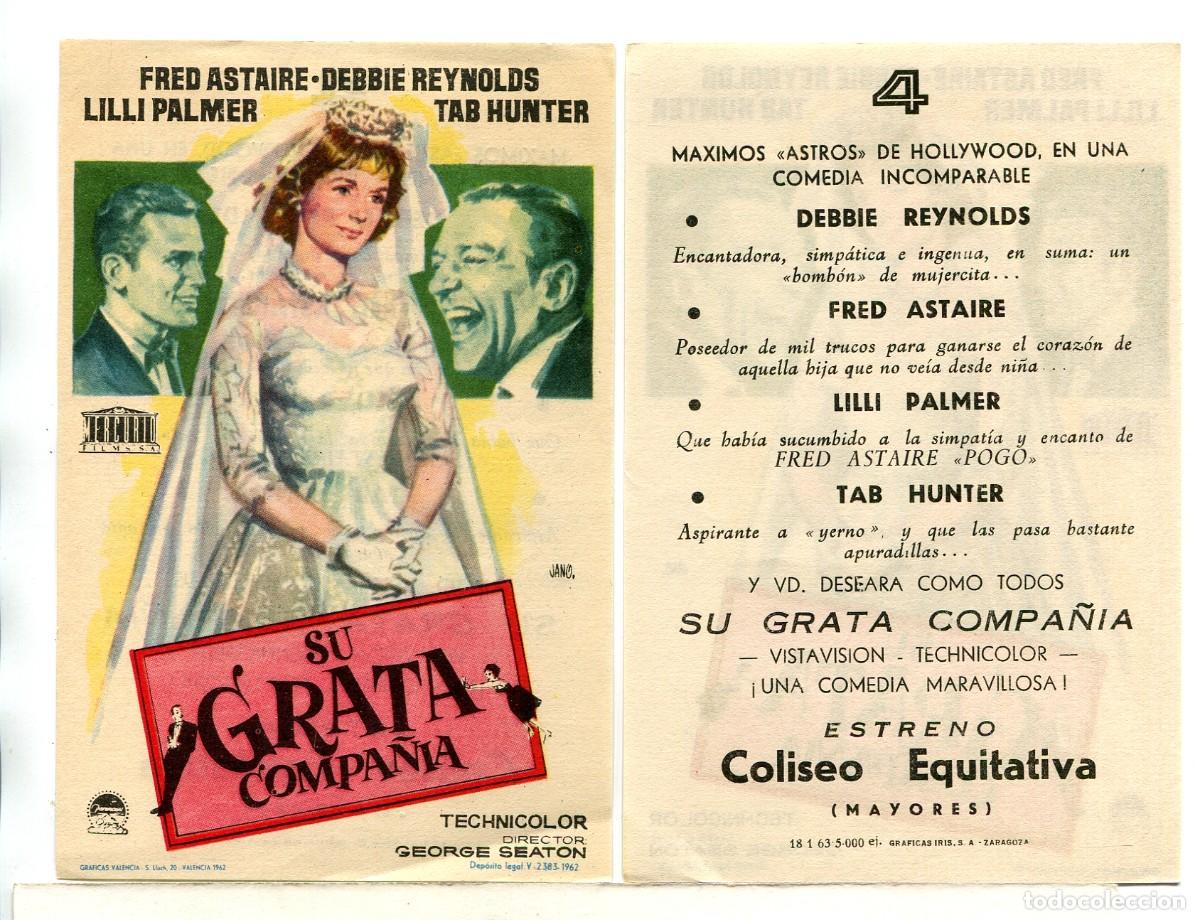 Cine: SU GRATA COMPA&Ntilde;&Iacute;A, con Fred Astaire. - Foto 1