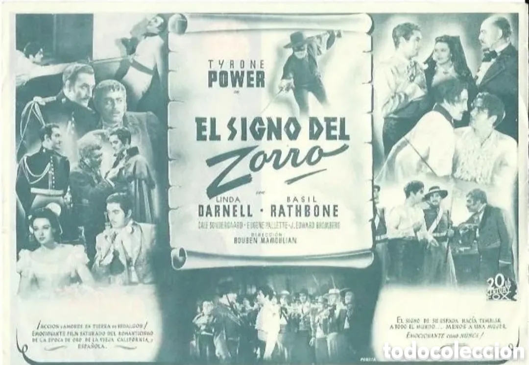 Cine: PROGRAMA DE CINE - EL SIGNO DEL ZORRO - 20 TH CENTURY FOX - Foto 2