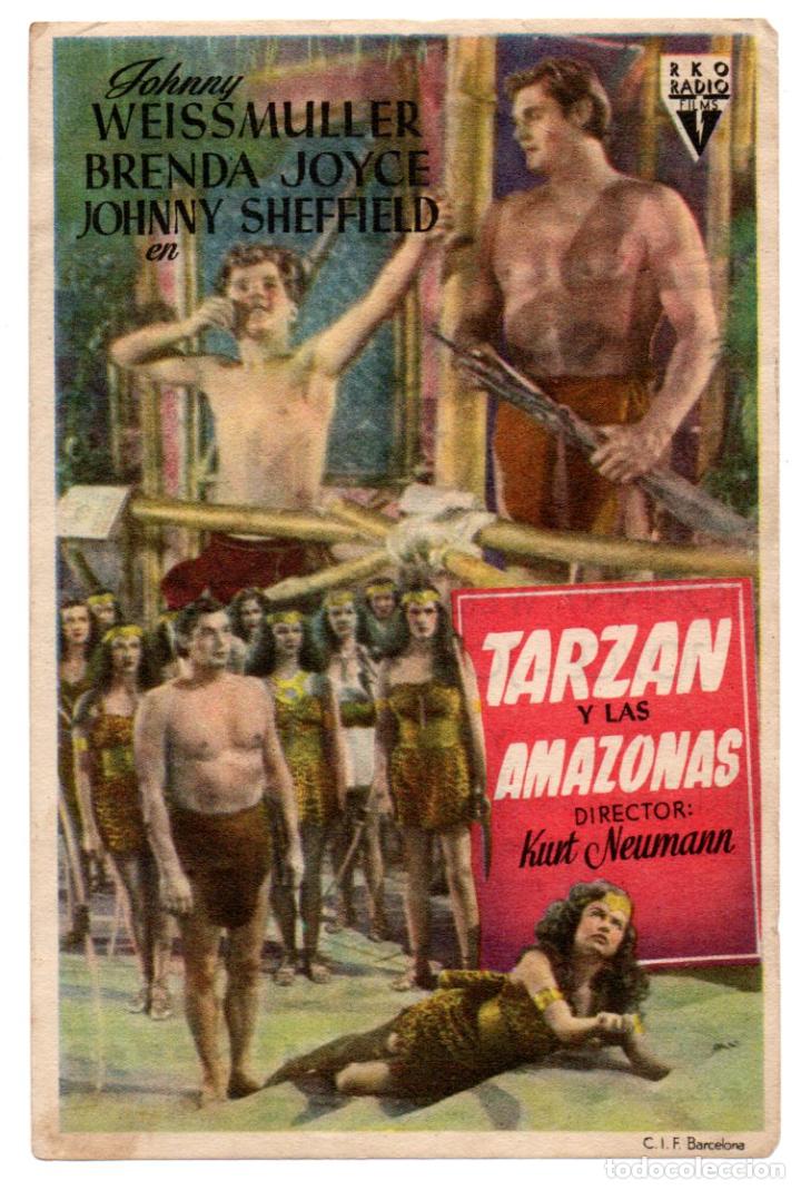 Cine: TARZAN Y LAS AMAZONAS - JOHNNY WEISSMULLER, BRENDA JOYCE - D KURT NEUMAN - RKO RADIO - CINEMA GOYA