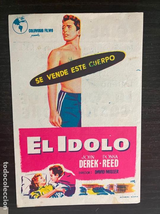 Cine: El idolo - Programa de cine - C/P Badalona 1956
