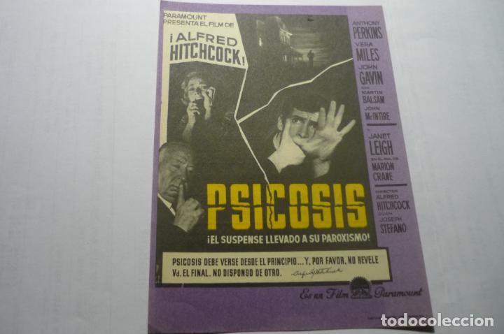Cine: PROGRAMA PSICOSIS.-ANTHONY PERKINS cine espa&ntilde;a mora nueva