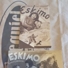 Cine: PROGRAMAS DE CINE NOVELTY METRO GOLDWYN MAYER 1935 ESKIMO CARTON