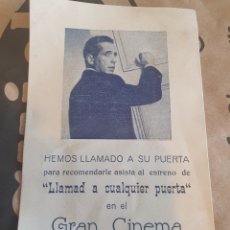 Cine: PROGRAMA CINE GRAN CINEMA LLAMAD A CUALQUIER PUERTA