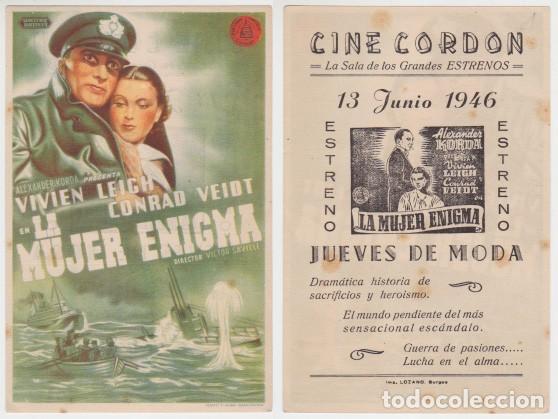 Cine: LA MUJER ENIGMA (Con publicidad) - Foto 1
