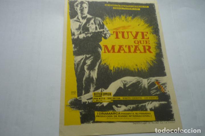 Cine: PROGRAMA TUVE QUE MATAR .-PUBLICIDAD AVENIDA REUS - Foto 1