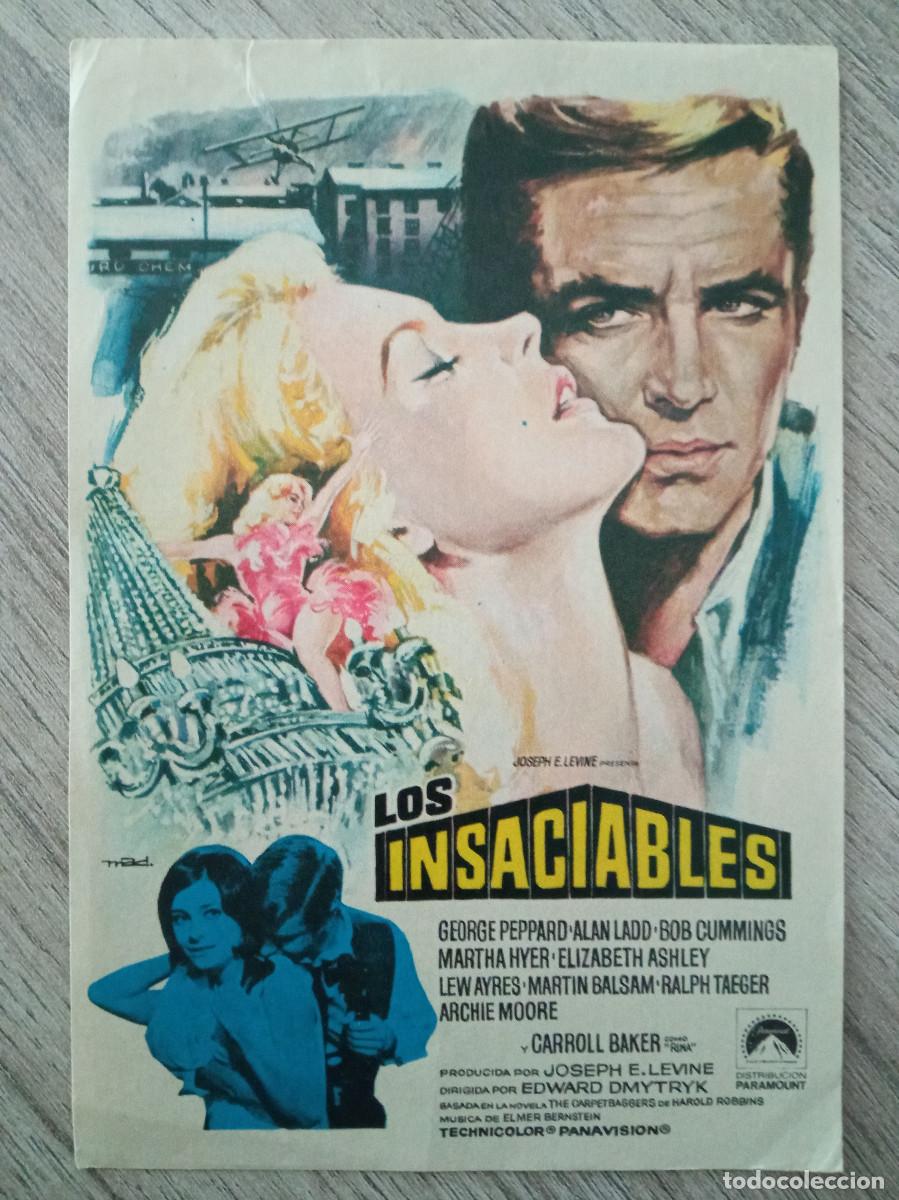  Flyers Publicitaires de films Anciens: LOS INSACIABLES, GEORGE PEPPARD, ALAN LADD