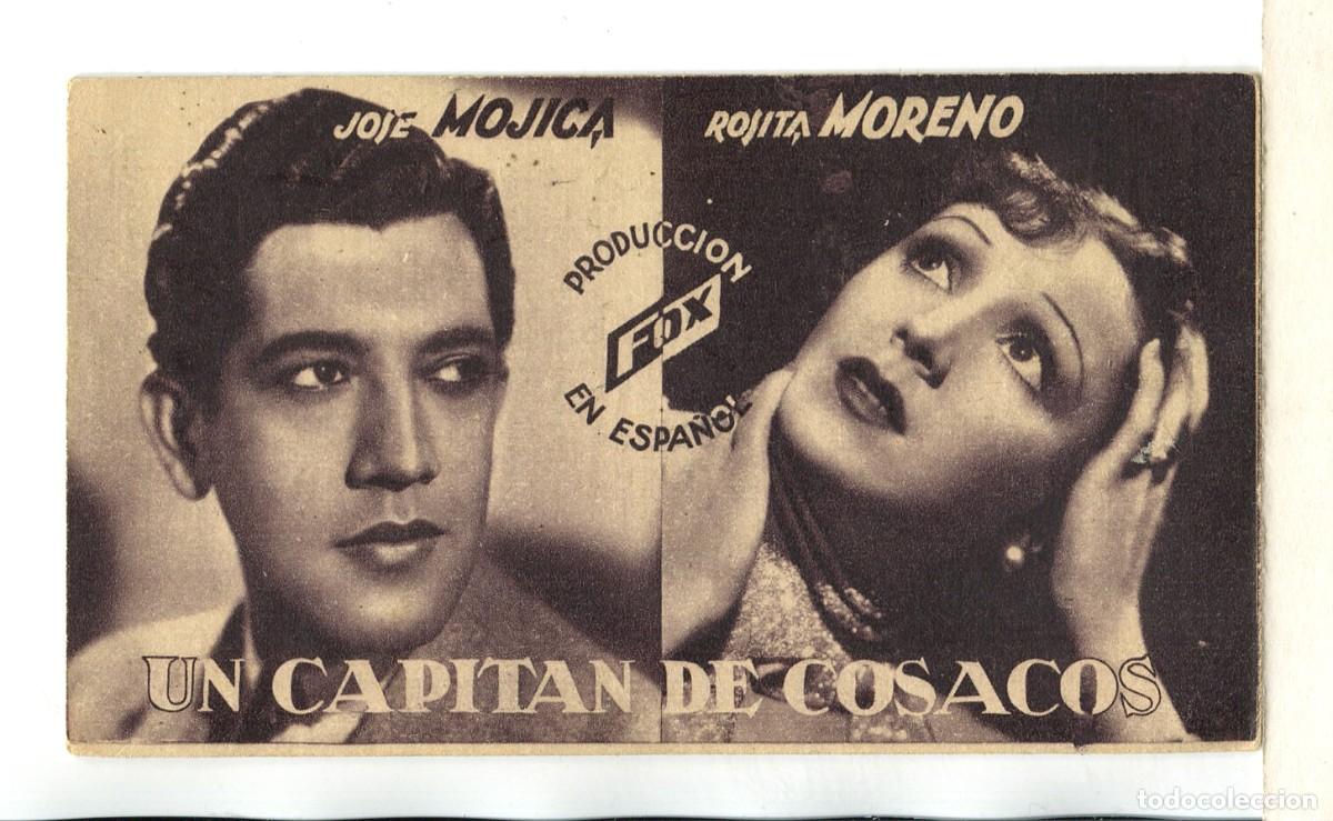  Flyers Publicitaires de films Anciens: UN CAPIT&Aacute;N DE COSACOS, con Jos&eacute; Mojica.