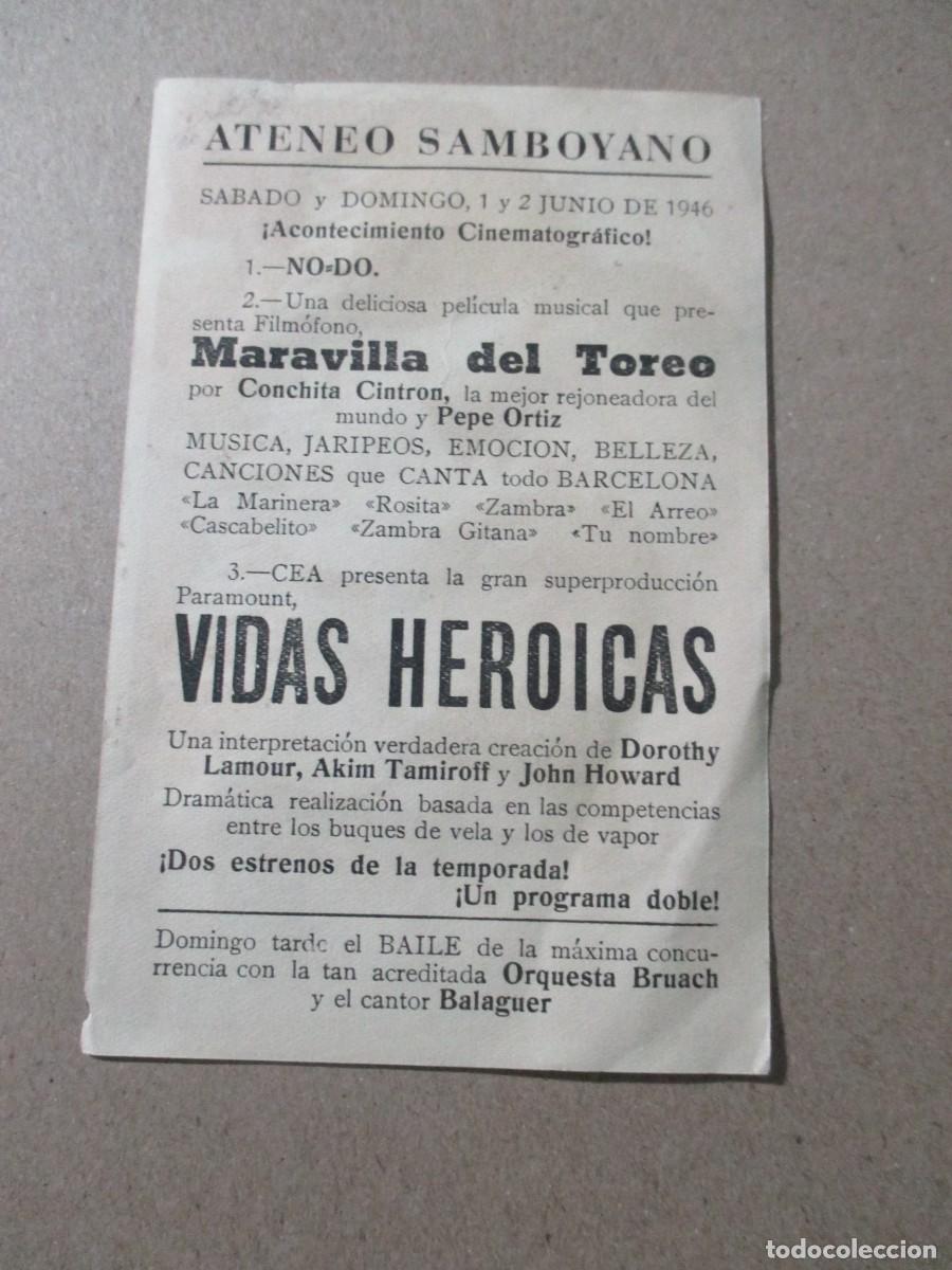 Cine: folletos de cine- antiguos - Foto 2