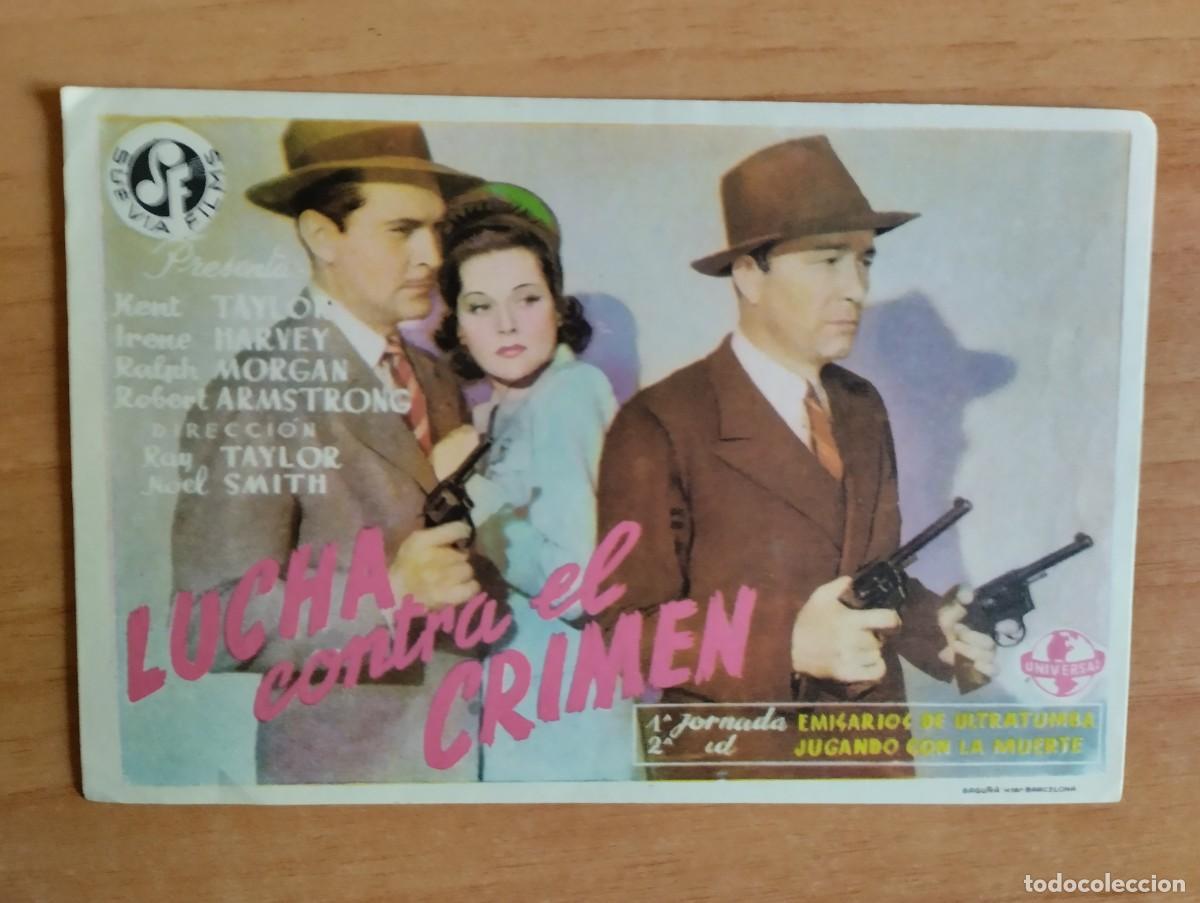 Cine: N&ordm;1-- PROGRAMA DE CINE-- LUCHA CONTRA EL CRIMEN. - Foto 1