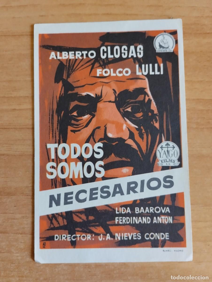Cine: N&ordm;1-- PROGRAMA DE CINE-- TODOS SOMOS NECESARIOS - Foto 1