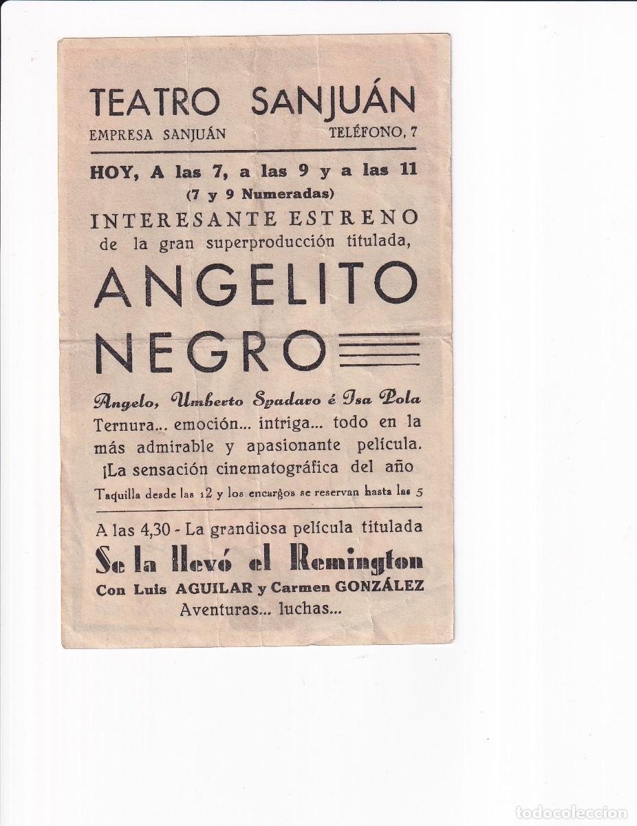 Cine: ANGELITO NEGRO : ANGELO, UMBERTO SPADARO - Foto 2