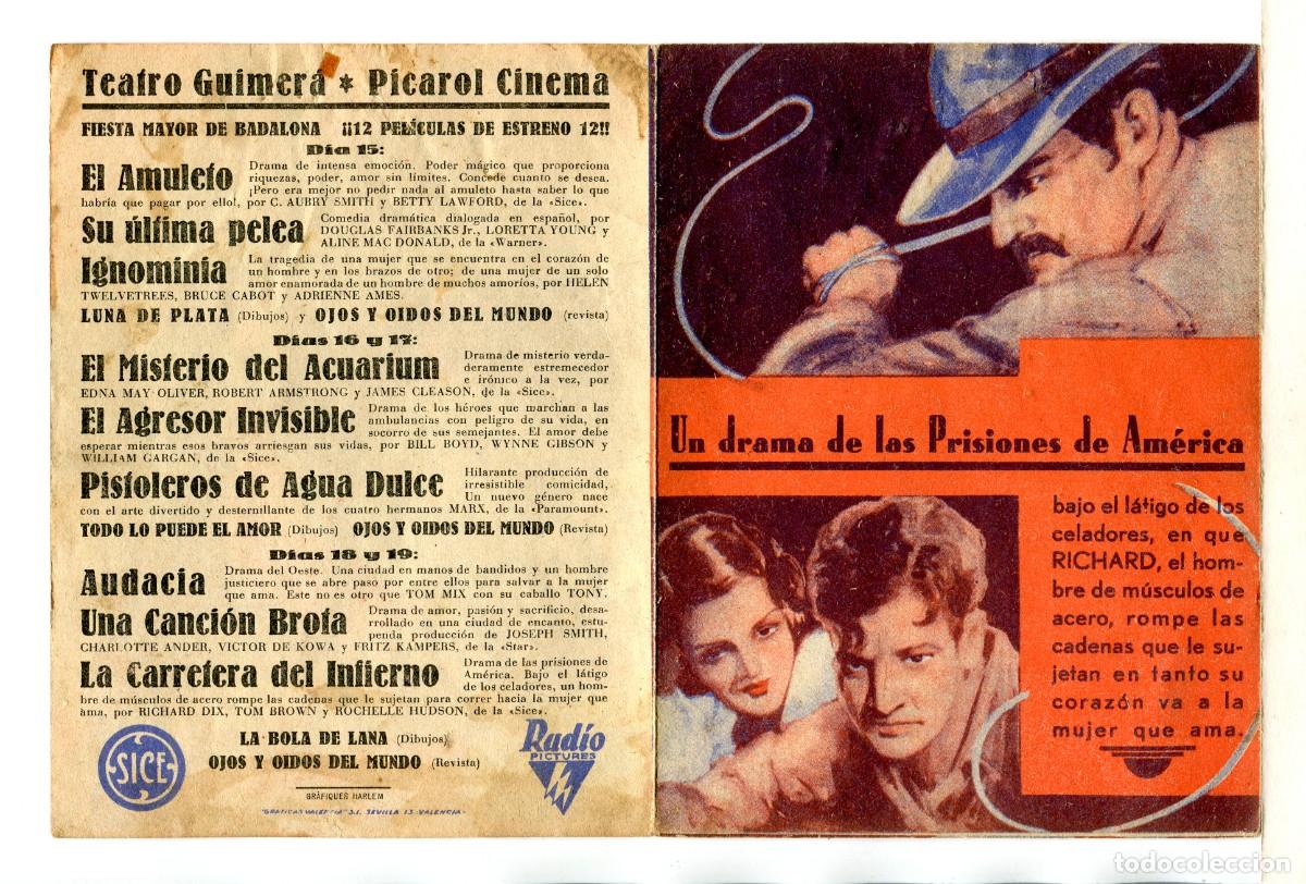 Cine: LA CARRETERA DEL INFIERNO, con Richard Dix. - Foto 2
