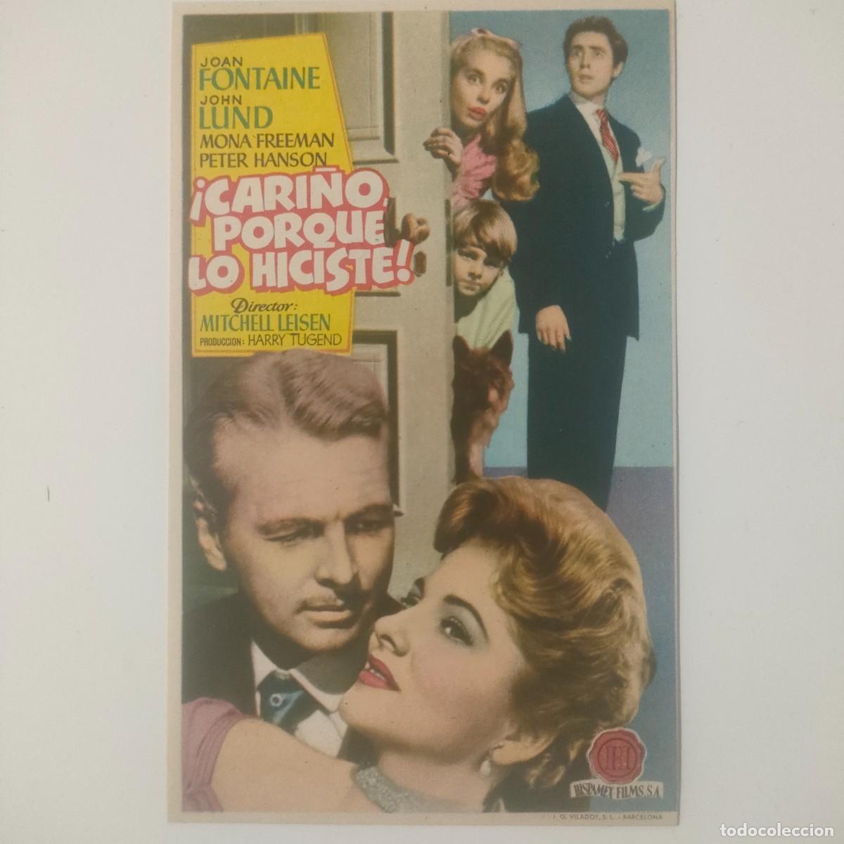 Cine: CARI&Ntilde;O PORQUE LO HICISTE - SIMPLE CON PUBLICIDAD LIRICO BALEAR PROGRESO - MALLORCA PERFECTO