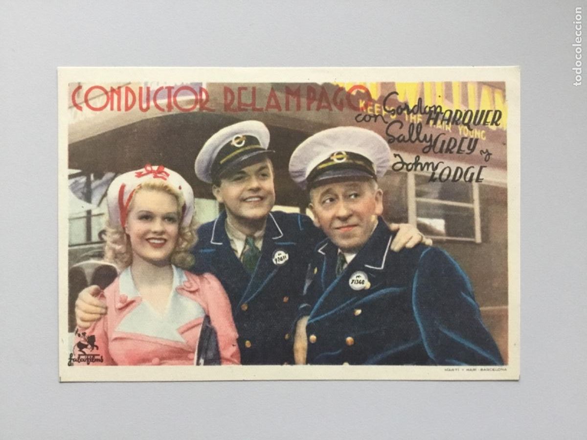 Cine: CONDUCTOR RELAMPAGO // SALLY GREY, GORDON HARQUER // SIN PUBLICIDAD // IMPECABLE - Foto 1