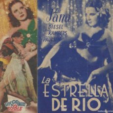  Foglietti di film di film antichi di cinema: F4192 LA ESTRELLA DE RIO