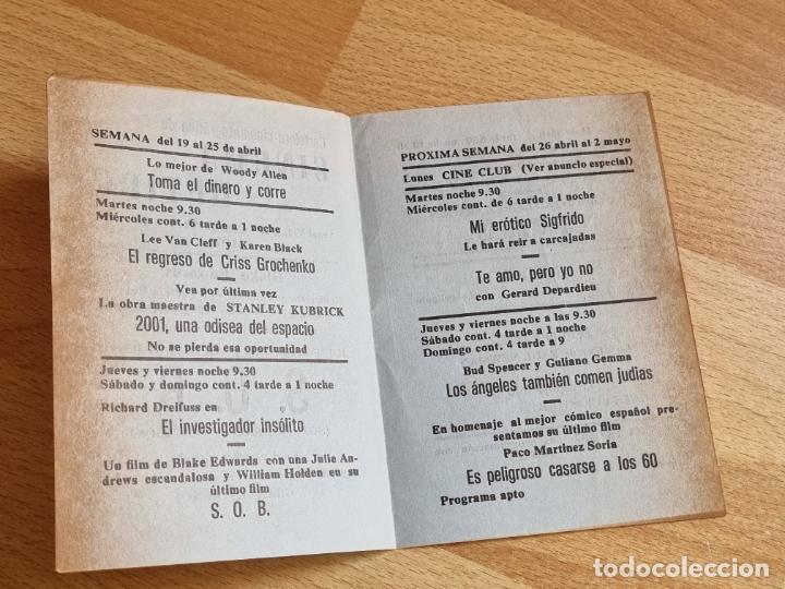 Cine: SITGES - CINEMA RETIRO - PROGRAMACION ABRIL -MAYO 1982 - Foto 2
