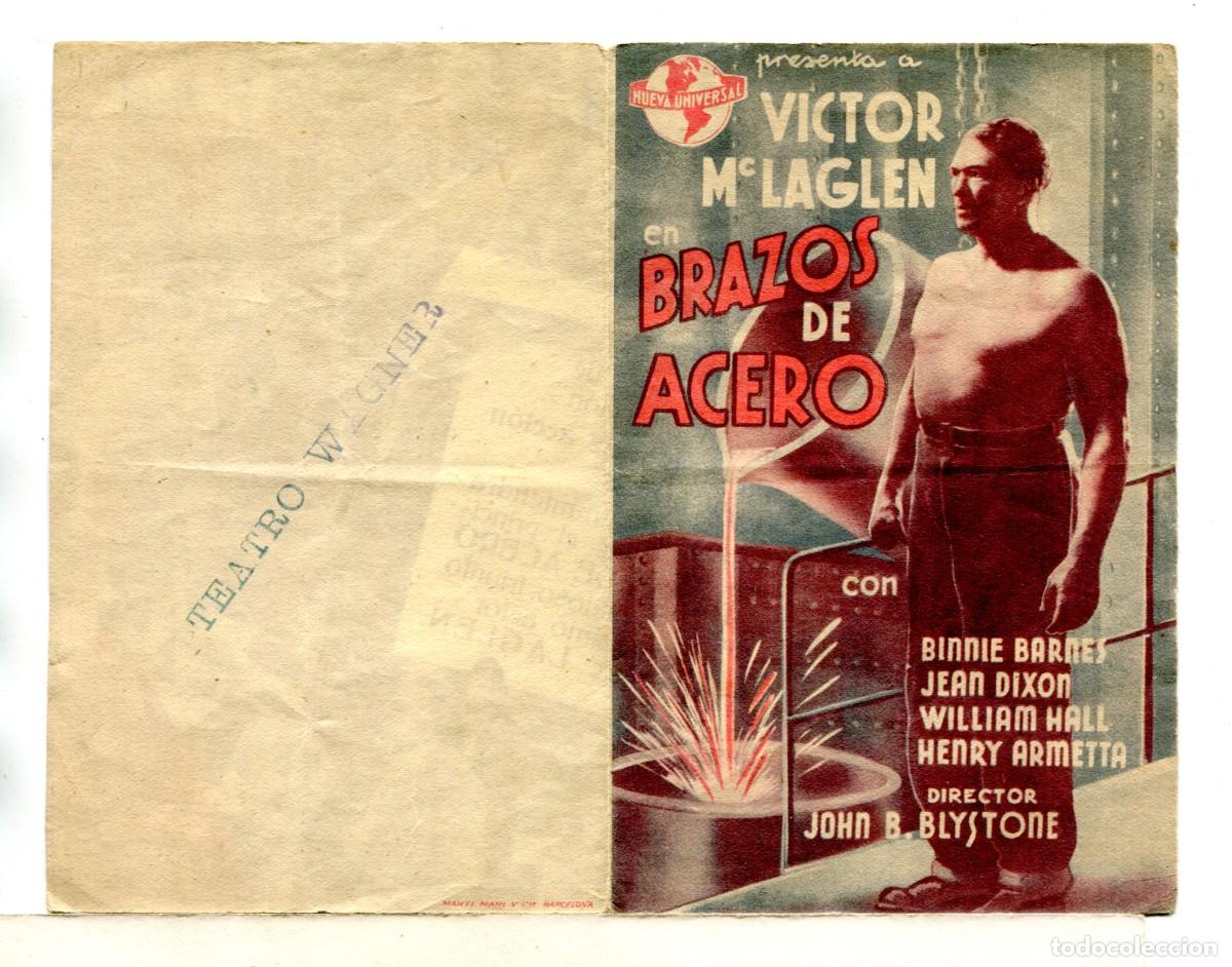 Cinema: BRAZOS DE ACERO, con Victon McLaglen.