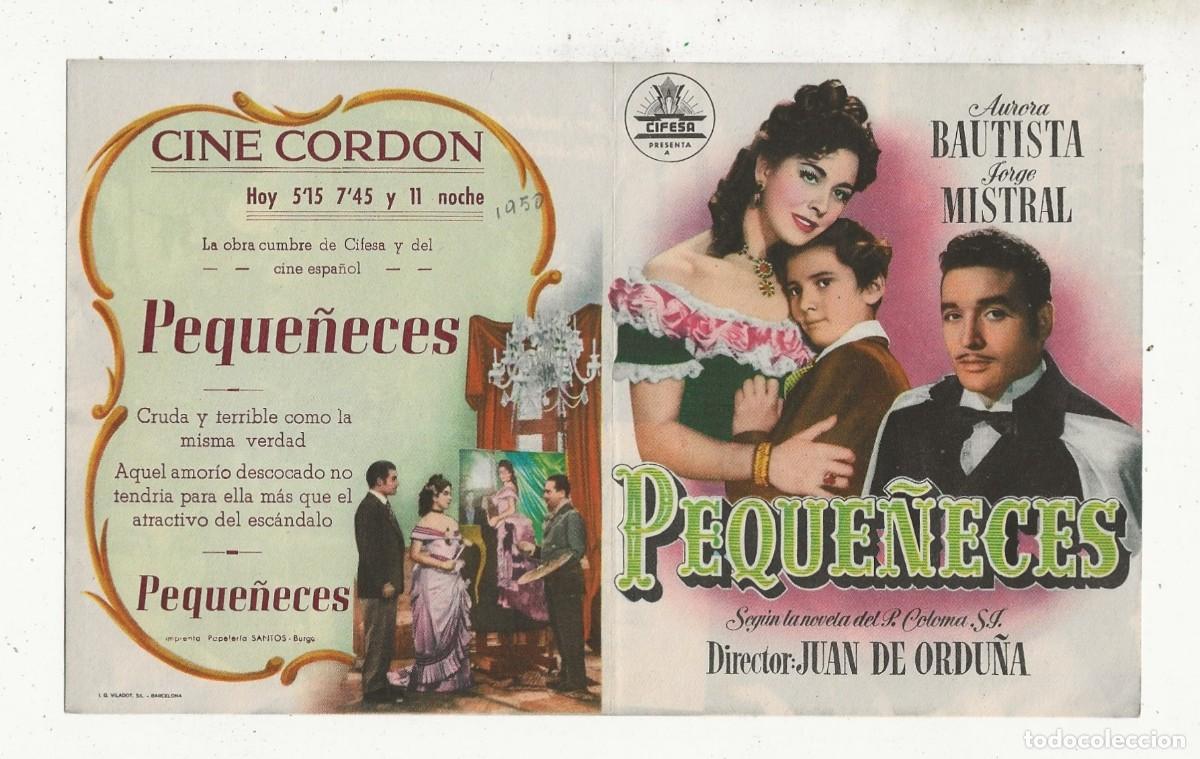 Cine: PEQUE&Ntilde;ECES - PROGRAMA DE MANO DOBLE EXCELENTE ESTADO - Foto 1