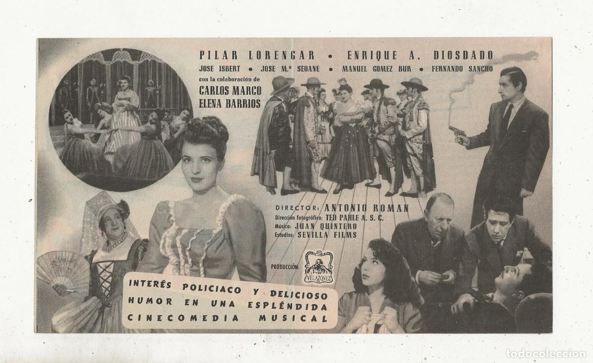 Cine: ULTIMO DIA - PILAR LORENGAR - PROGRAMA DE MANO DOBLE EXCELENTE ESTADO - Foto 2