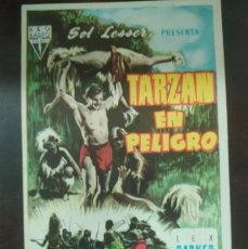 Cine: TARZAN EN PELIGRO - SIMPLE CON PUBLICIDAD PALACIO AVENIDA - MALLORCA PERFECTO