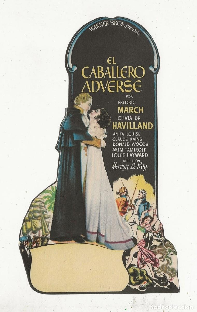Cine: EL CABALLERO ADVERSE - PROGRAMA DE CINE TROQUELADO EXCELENTE ESTADO - Foto 1