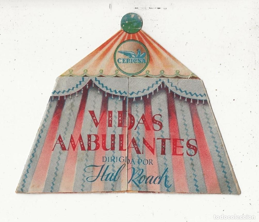 Cine: VIDAS AMBULANTES - PROGRAMA DE MANO TRIPLE - TROQUELADO - Foto 1