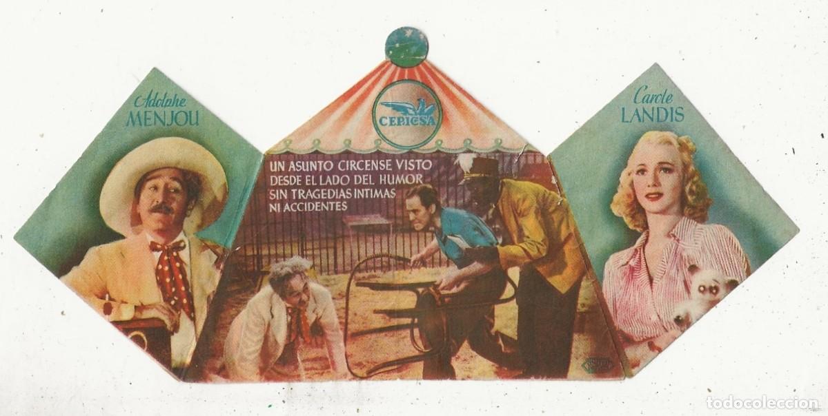 Cine: VIDAS AMBULANTES - PROGRAMA DE MANO TRIPLE - TROQUELADO - Foto 3