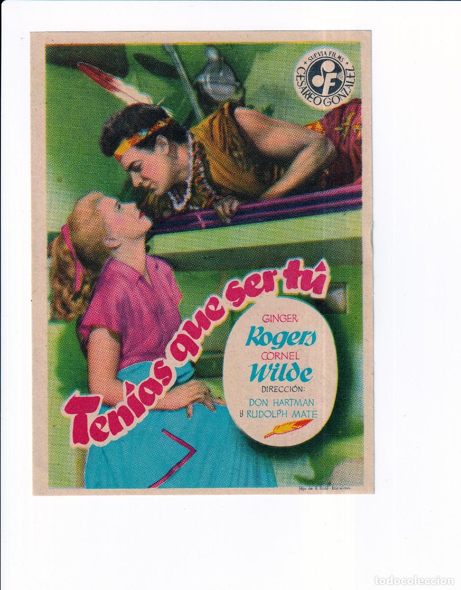 Cine: TENIAS QUE SER TU .- GINGER ROGERS - Foto 1