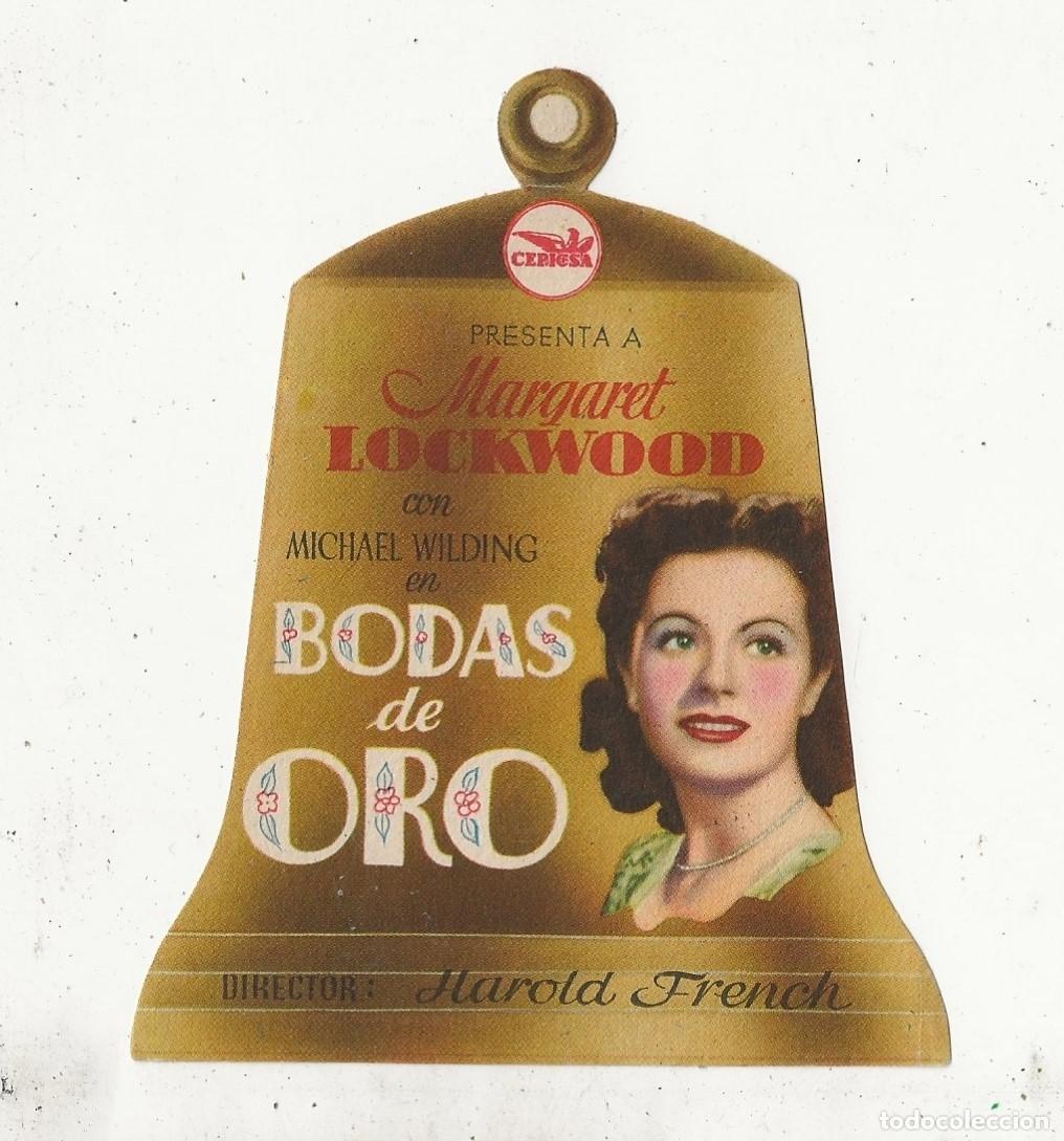 Cine: BODAS DE ORO - PROGRAMA DE MANO TROQUELADO - MARGARET LOCKWOOD - Foto 1