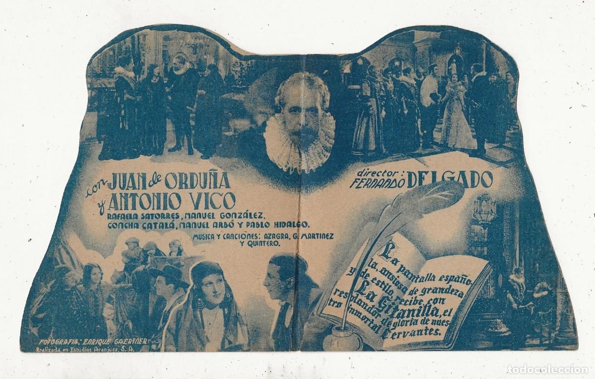 Cine: LA GITANILLA - PROGRAMA DE MANO DOBLE TROQUELADO - Foto 2
