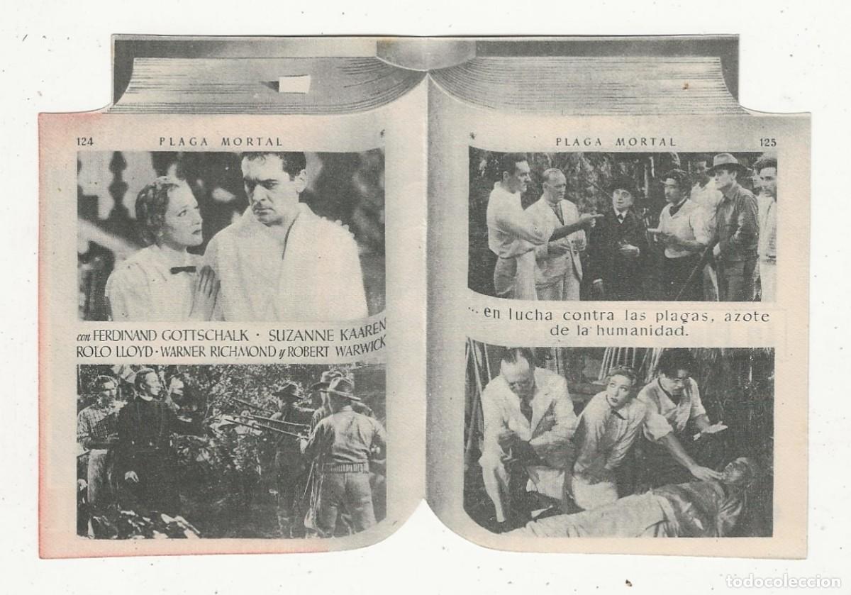 Cine: PLAGA MORTAL - PROGRAMA DE MANO DOBLE TROQUELADO EXCELENTE ESTADO - Foto 3