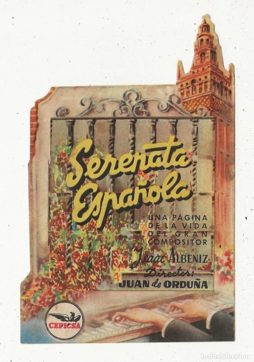 Cine: SERENATA ESPA&Ntilde;OLA - PROGRAMA DE MANO DOBLE TROQUELADO - Foto 1