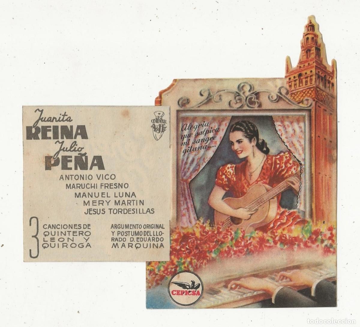 Cine: SERENATA ESPA&Ntilde;OLA - PROGRAMA DE MANO DOBLE TROQUELADO - Foto 2