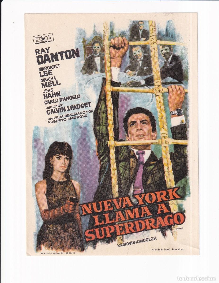 Cine: NUEVA YORK LLAMA A SUPERDRAGO .- RAY DANTON