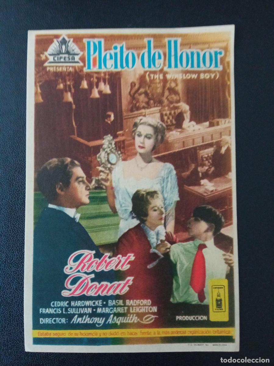 Cine: PLEITO DE HONOR, ROBERT DONAT, JONIA CINEMA DE VILLAJOYOSA, ALICANTE, 1951