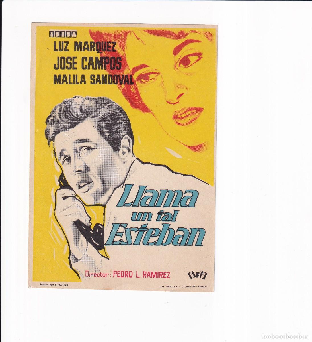 Cine: LLAMA UN TAL ESTEBAN .- LUZ MARQUEZ - Foto 1