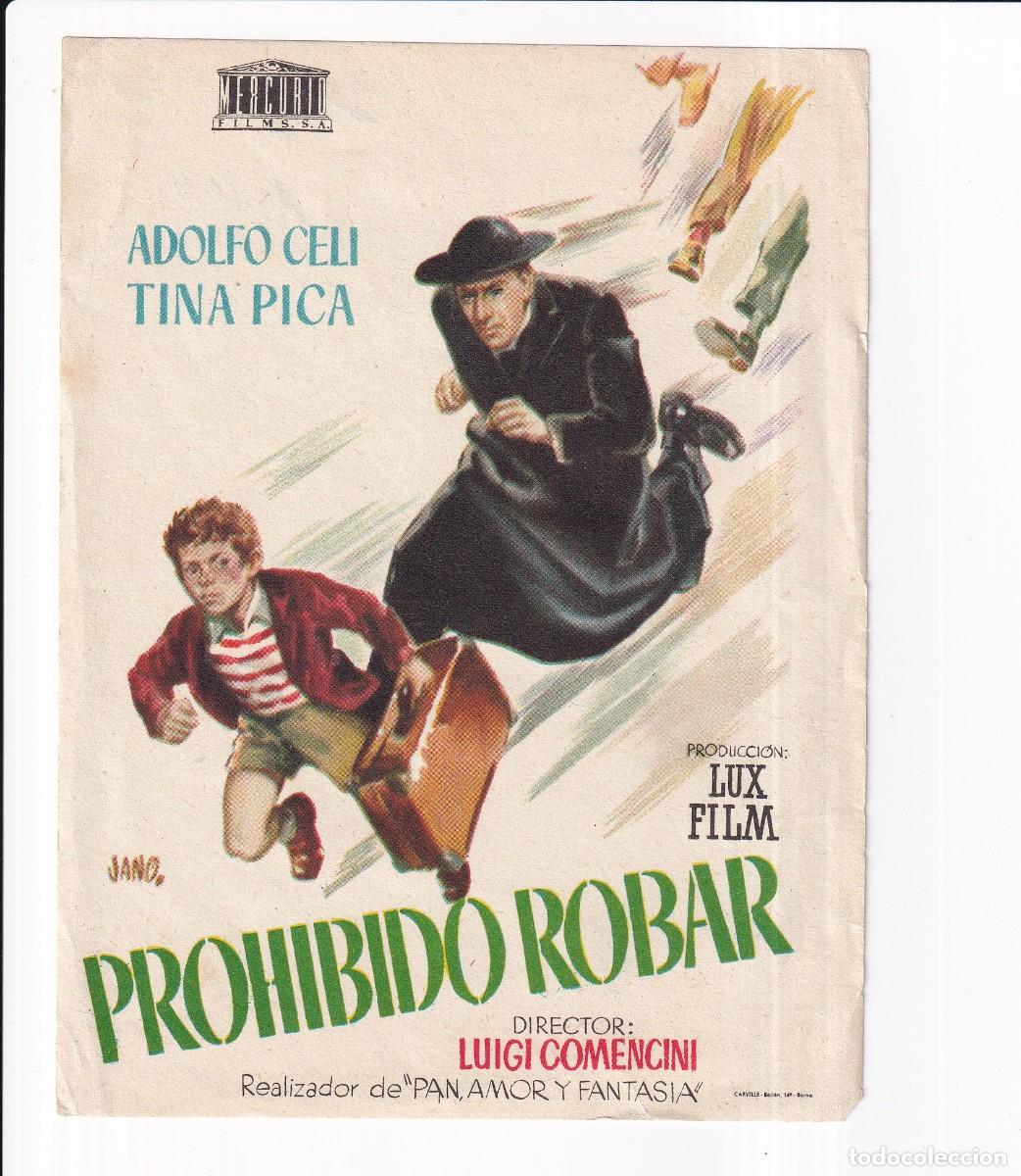 Cine: PROHIBIDO ROBAR .- ADOLFO CELI - Foto 1