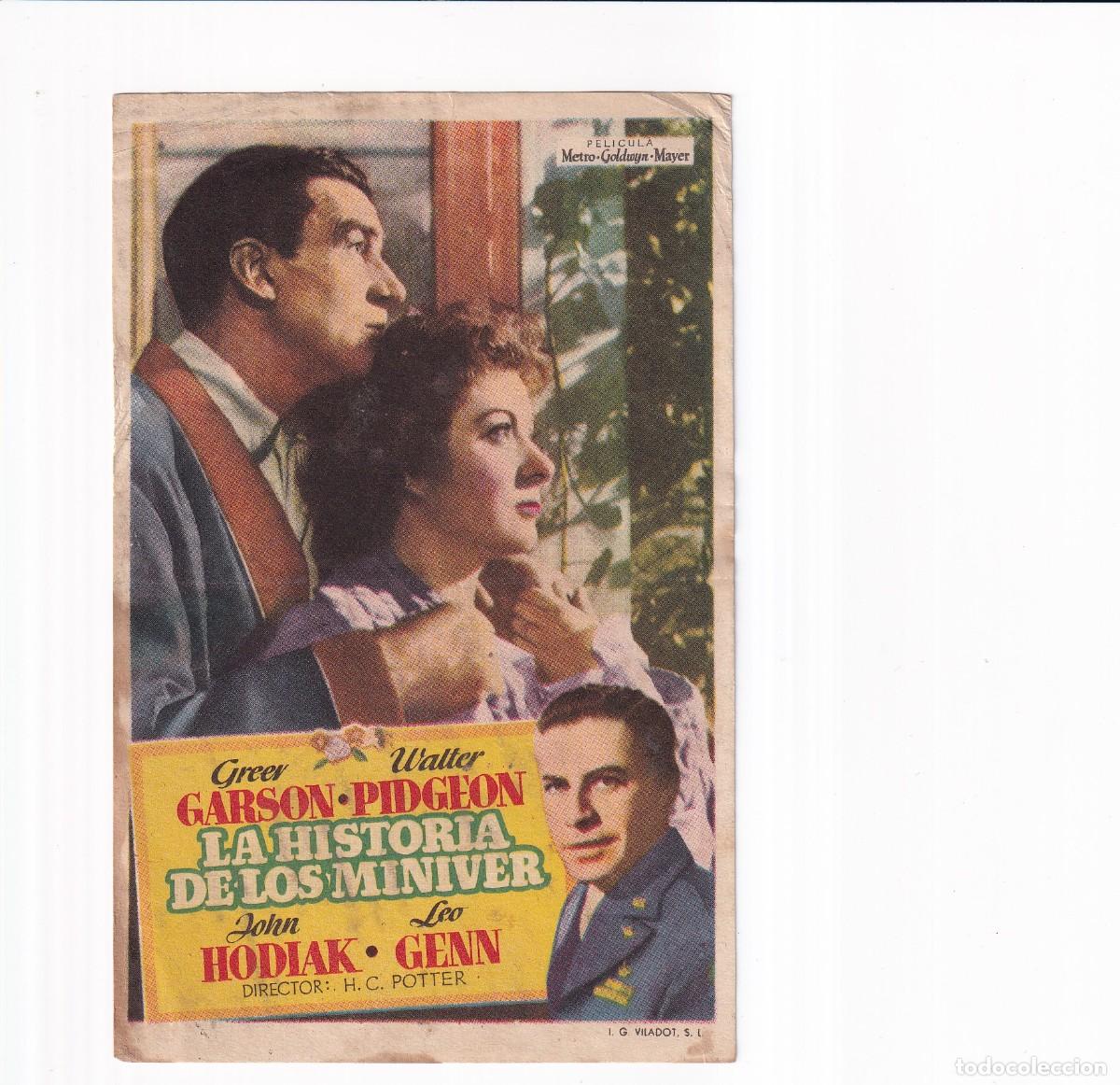 Cine: LA HISTORIA DE LOS MINIVER .- GREER GARSON - Foto 1