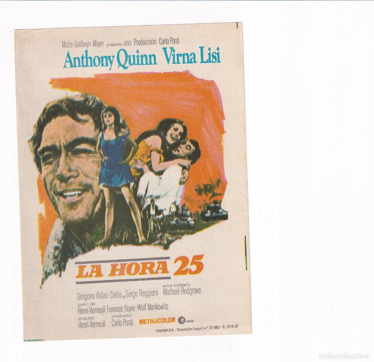 Cine: LA HORA 25 .- ANTHONY QUINN - Foto 1