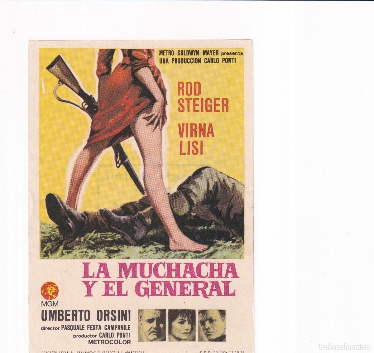 Cine: LA MUCHACHA Y EL GENERAL .- RED STEIGER - Foto 1