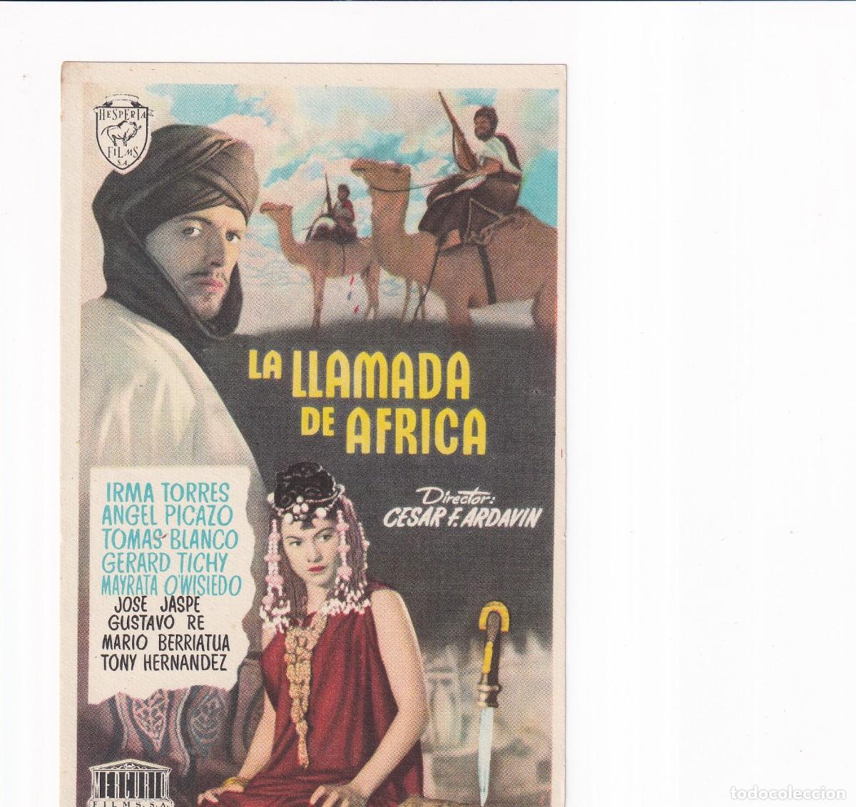 Cine: LA LLAMADA DE AFRICA .- IRMA TORRES - Foto 1