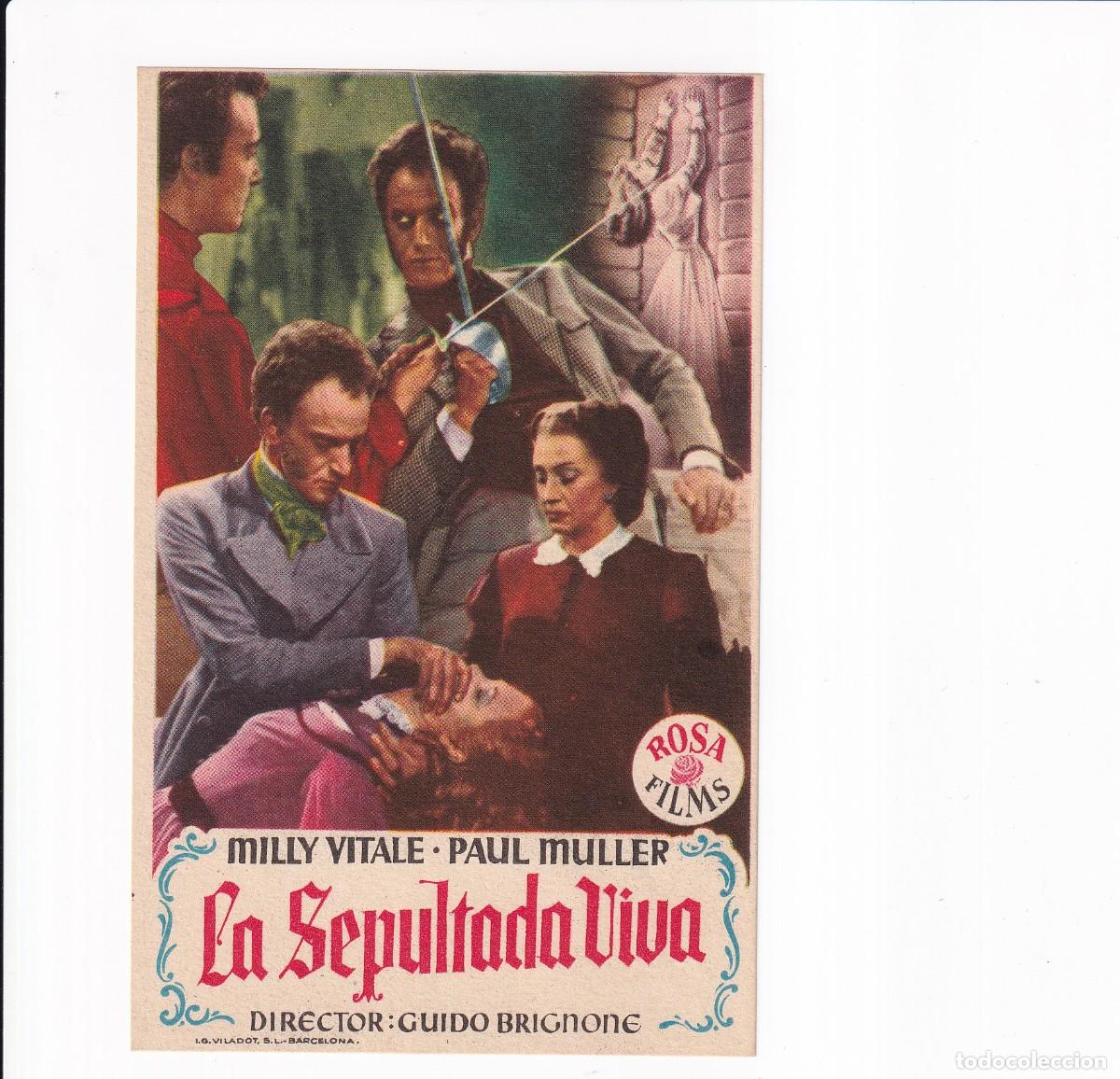 Cine: LA SEPULTADA VIVA .- MILLY VITALE - Foto 1