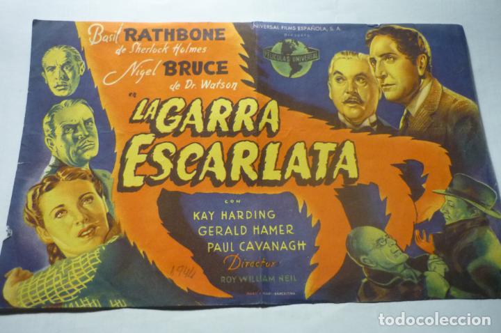 Cine: programa la garra escarlata.-basil rathbone .- - Foto 1