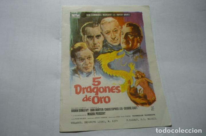 Cine: programa 5 dragones de oro .- christopher lee - Foto 1