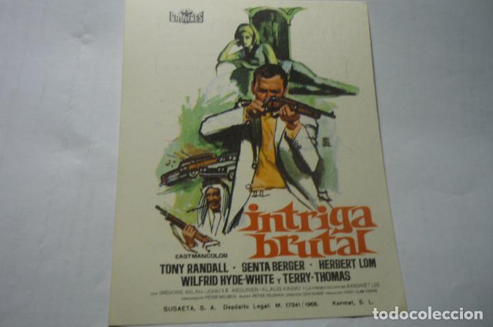 Cine: programa intriga brutal.-tony randall publicidad - Foto 1