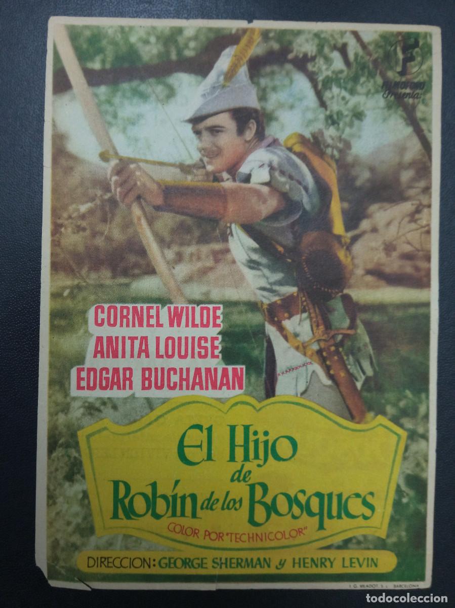 Cine: EL HIJO DE ROBIN DE LOS BOSQUES, CORNEL WILDE, CINE MARTINENSE, 1950